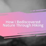 How I Rediscovered Nature Through Hiking