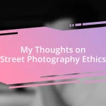 My Thoughts on Street Photography Ethics